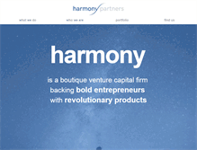 Tablet Screenshot of harmonyvp.com